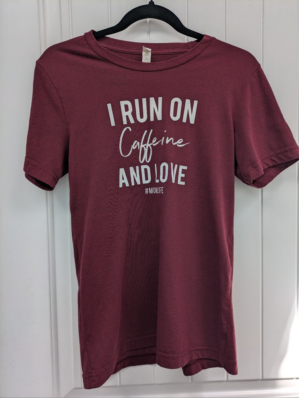 Bella Canvas #momlife Maroon Graphic Tee
